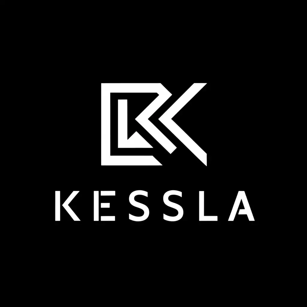 a logo design,with the text "Kessla", main symbol:Kessel,Minimalistic,be used in Technology industry,clear background