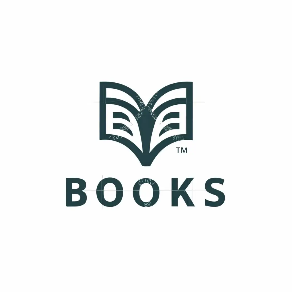a logo design,with the text "books", main symbol:book,Moderate,be used in Education industry,clear background