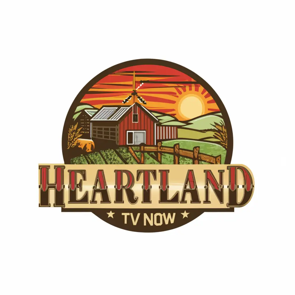 LOGO-Design-For-Heartland-TV-Now-Country-Scene-with-a-Touch-of-Entertainment