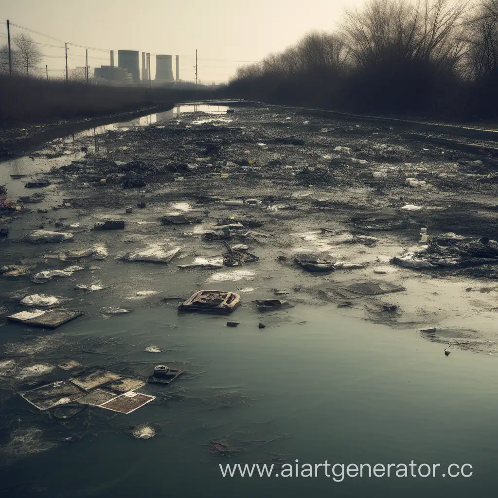 фотография,  загрязнение воды