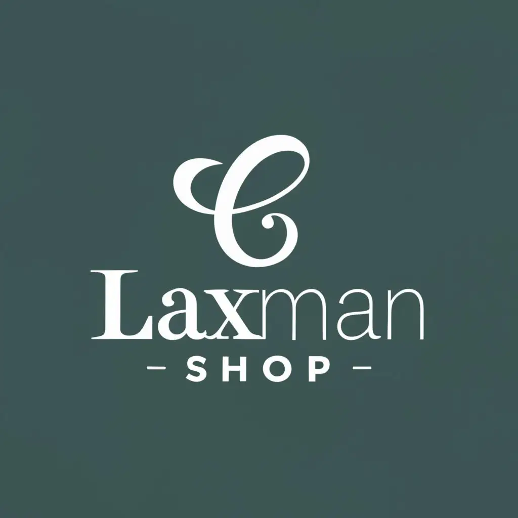 logo, shop, with the text "Laxman", typography, be used in Retail industry