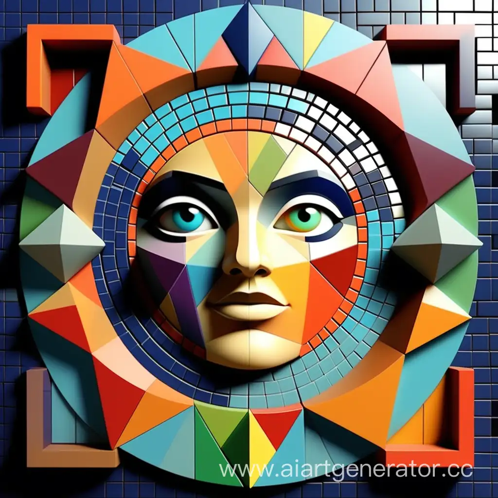 Vibrant-Geometric-Mosaic-Knowledge-Mosaic-Channel-Logo