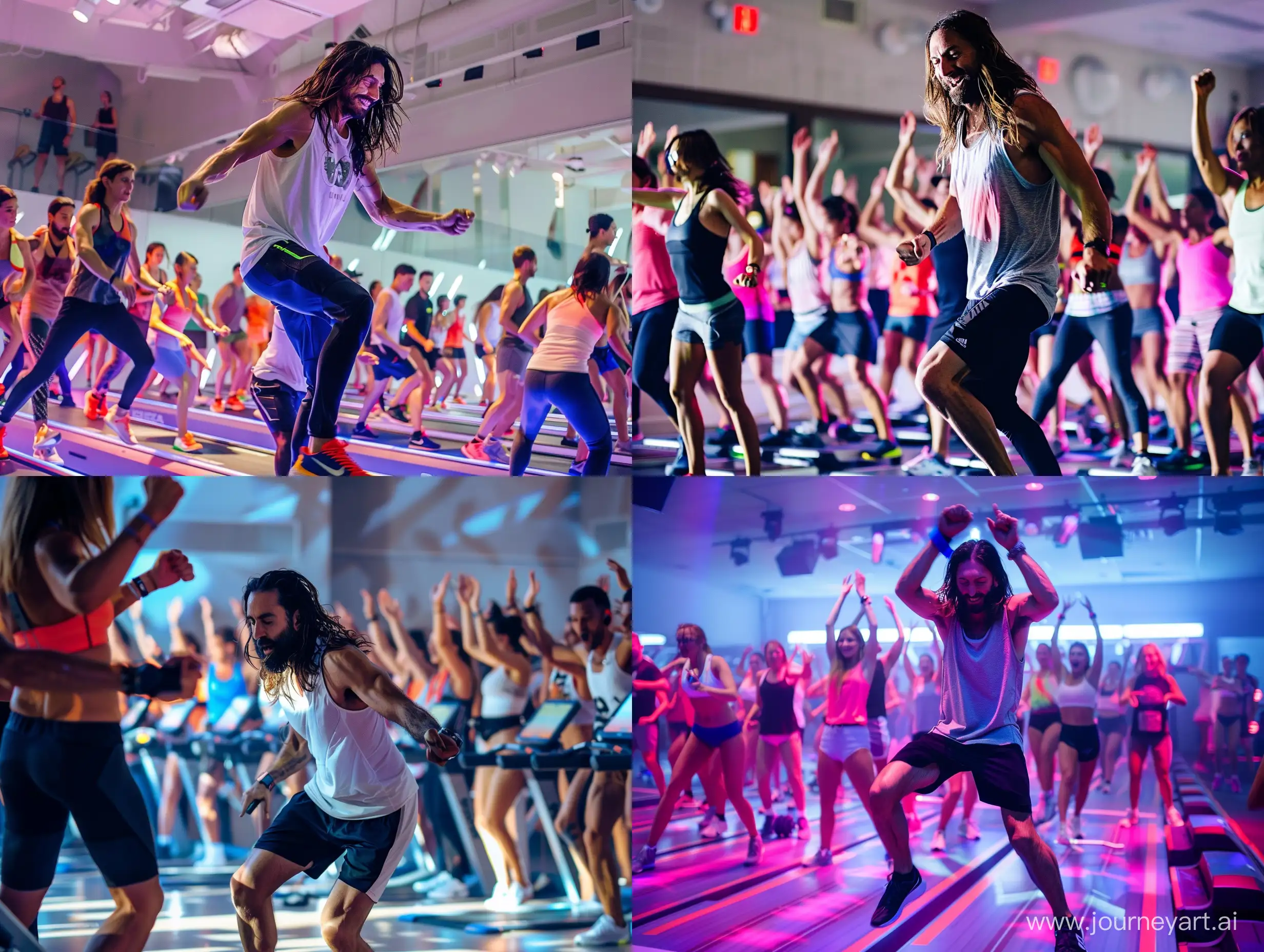 David-Guetta-Leading-HighEnergy-Dance-Workout-in-Spacious-Gym