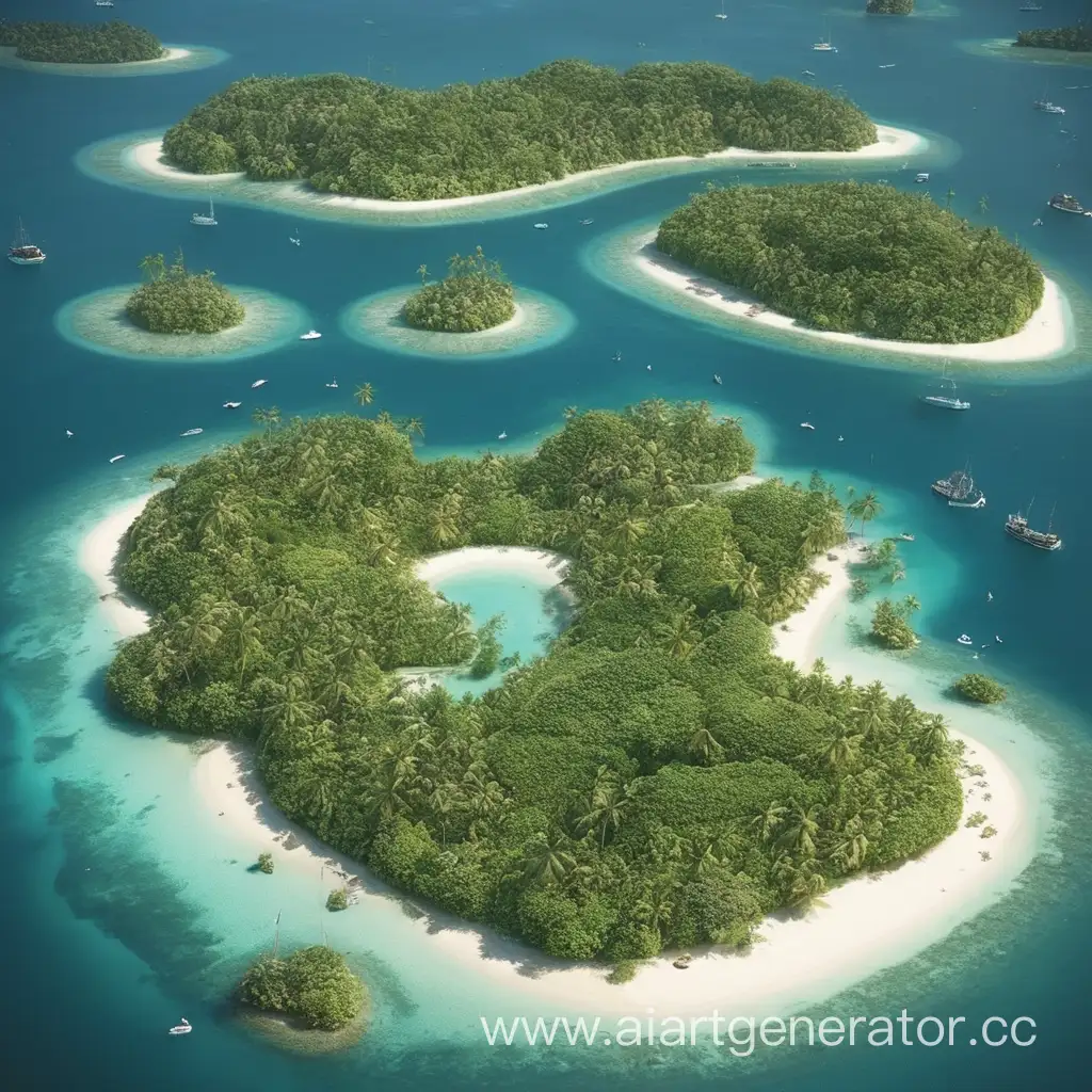 Captivating-Aerial-View-of-Million-Islands-Archipelago