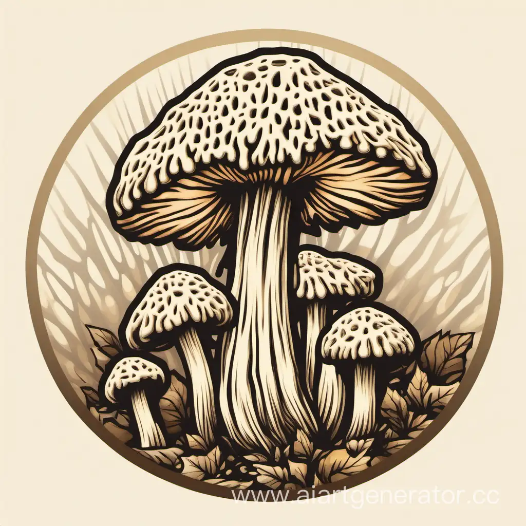 Vibrant-CombToothed-Hedgehog-Mushroom-Mycelium-on-Milky-Canvas