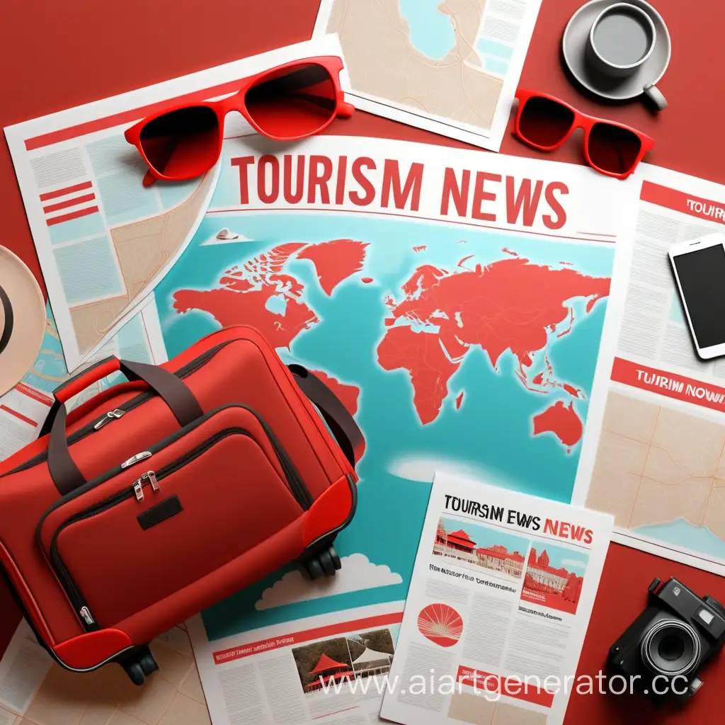 Vibrant-Tourism-Attractions-Depicted-in-Red-Tones