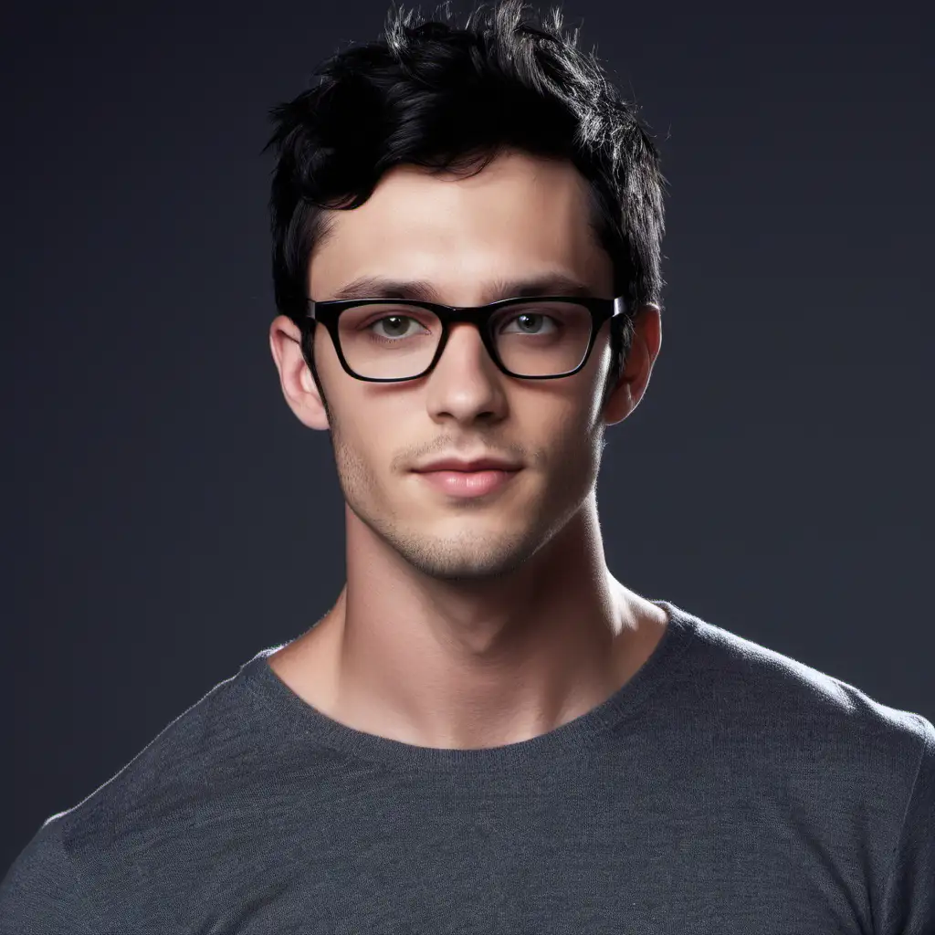 Tall and Handsome Geek with ModelLike Looks and Glasses