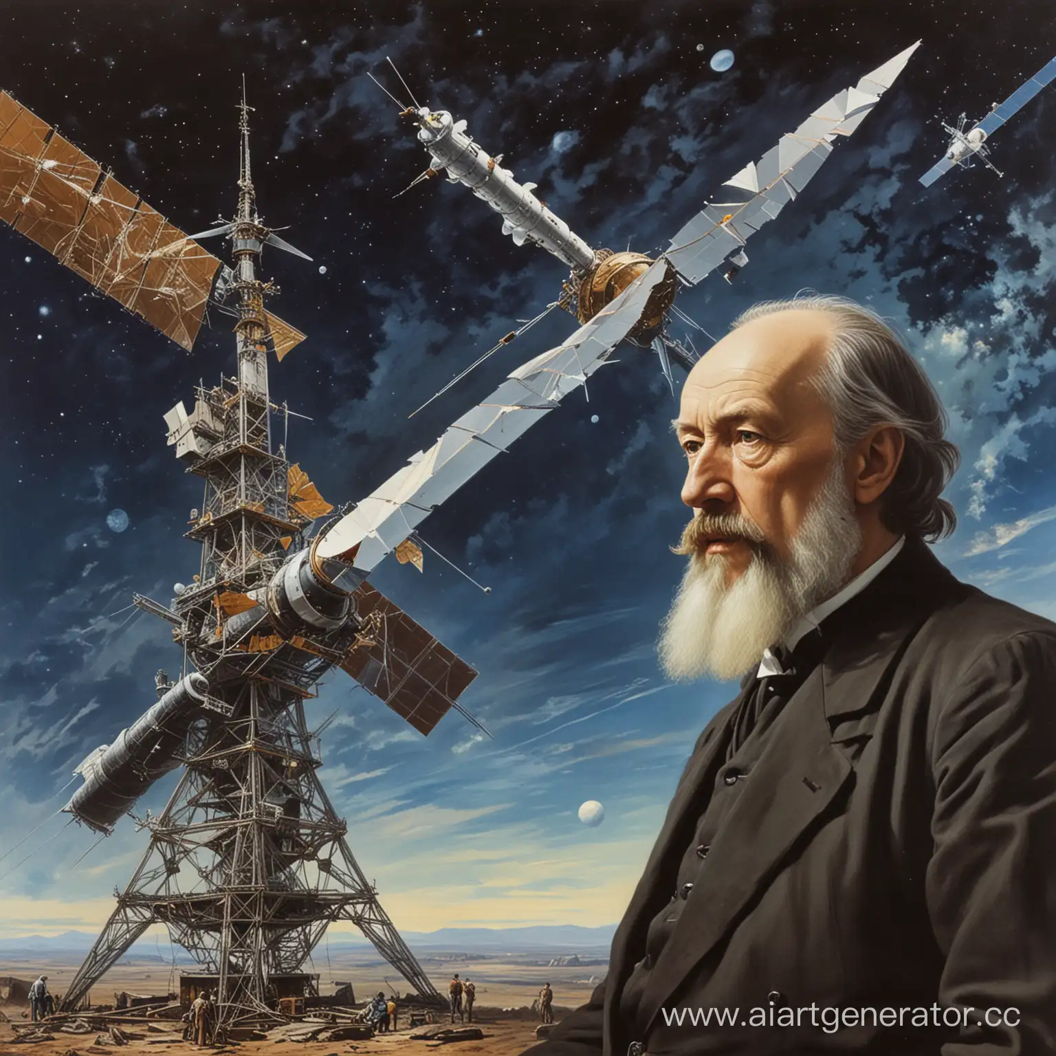 Konstantin-Eduardovich-Tsiolkovsky-Pioneering-Space-Exploration-with-Satellite