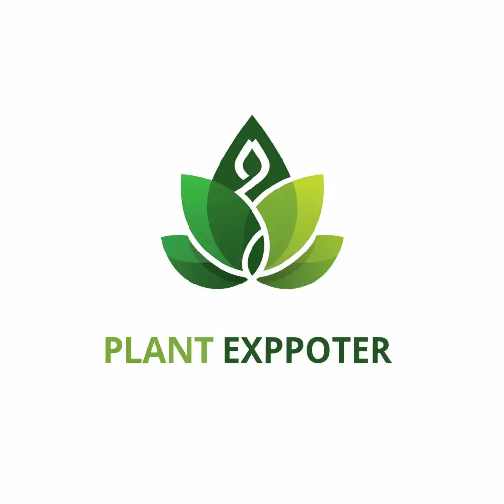 a logo design,with the text "EKSPORTIR TANAMAN", main symbol:LEAF
EXPORTING
,Moderate,clear background