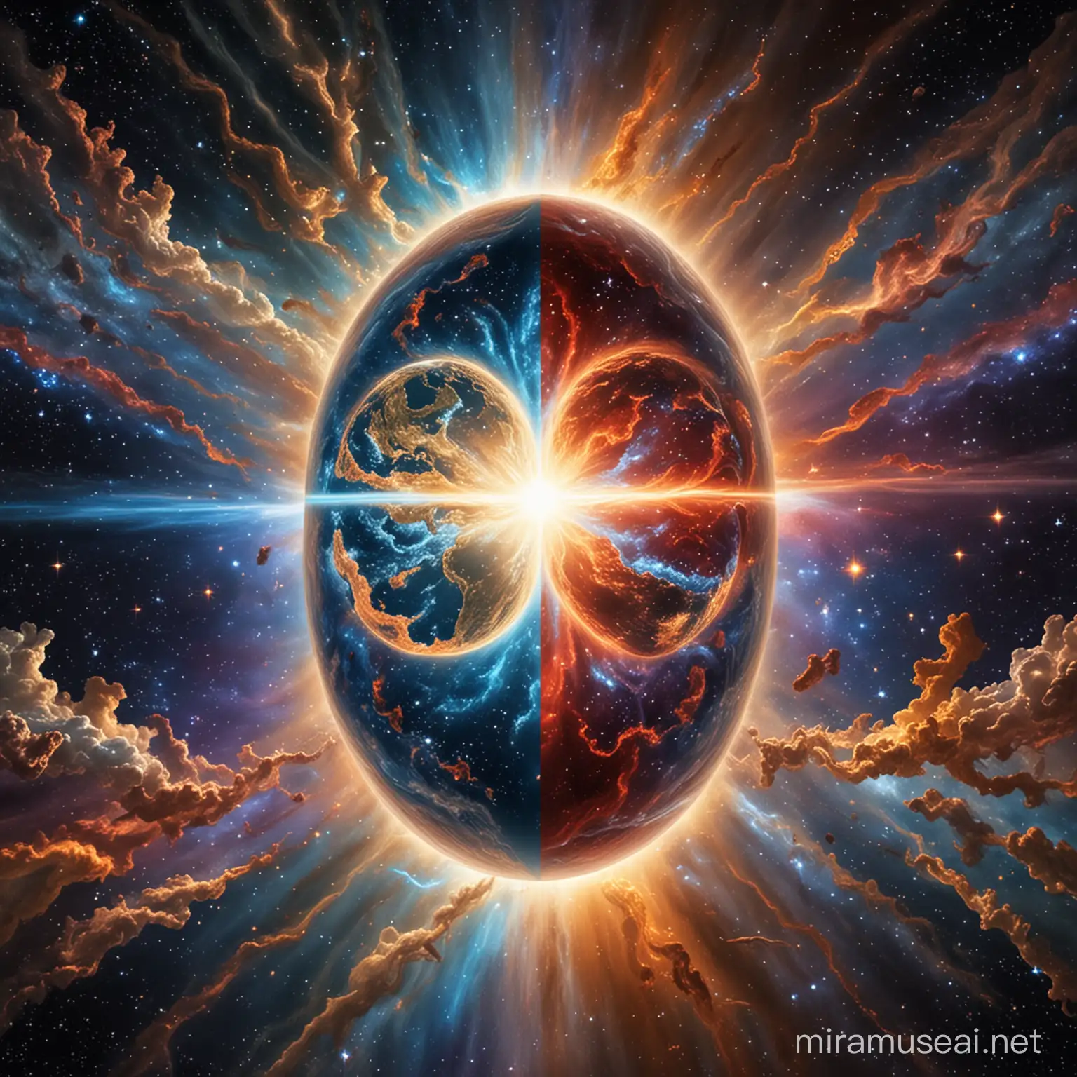 Divine Integration Celestial Entities in Cosmic Harmony