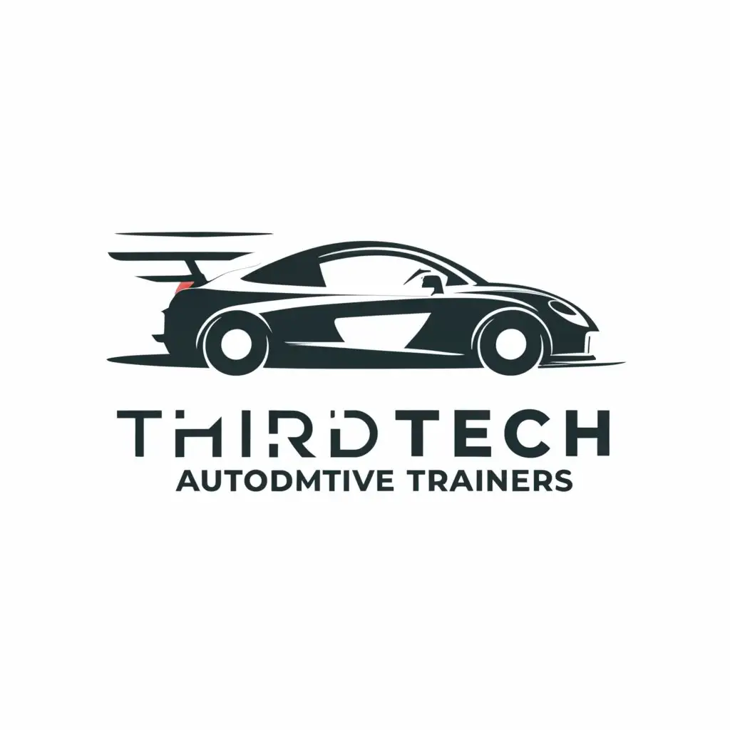 LOGO-Design-For-ThirdTech-Automotive-Trainers-Sleek-Car-Symbol-on-Clear-Background