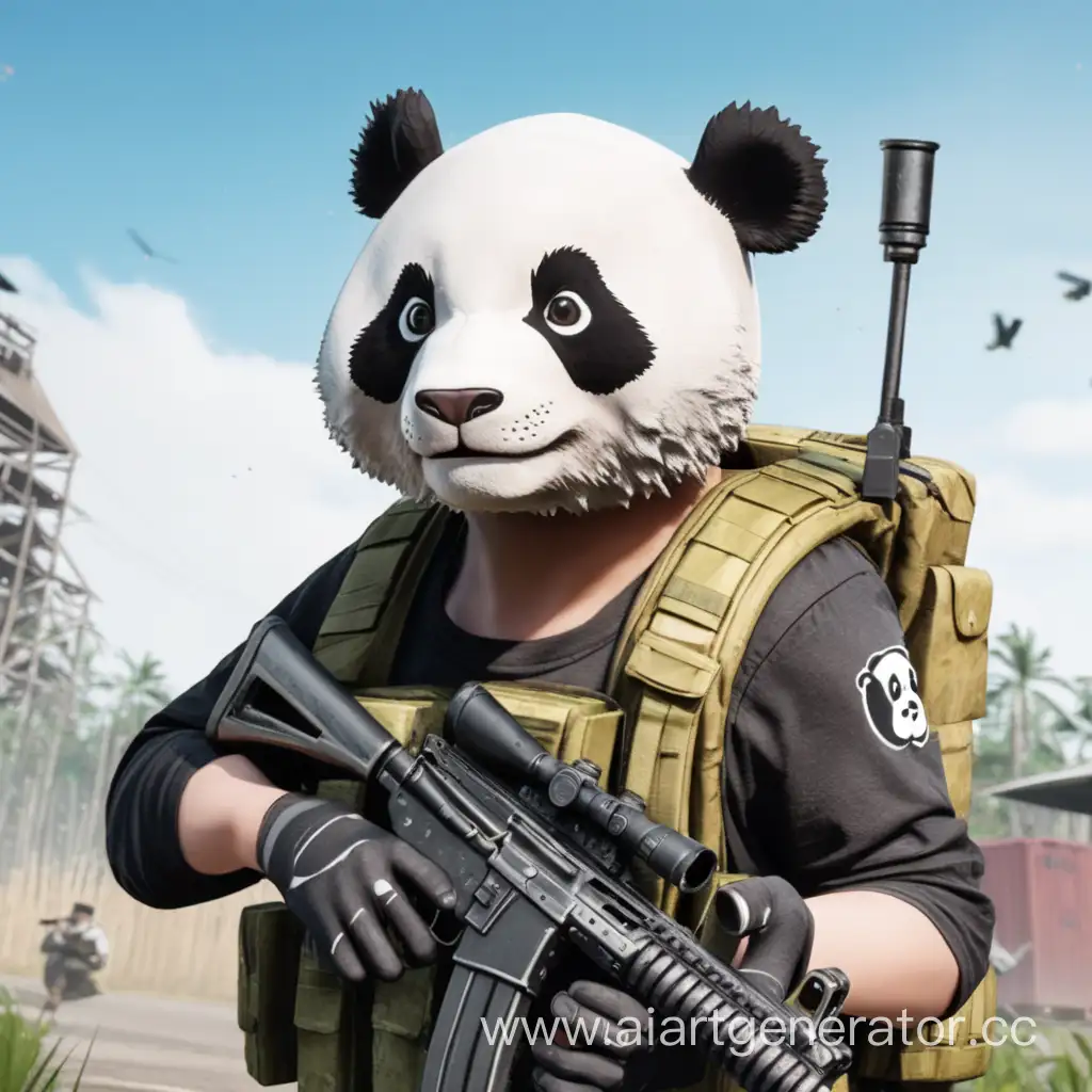 Playful-Panda-Engages-in-PUBG-Battle-Royale-Fun