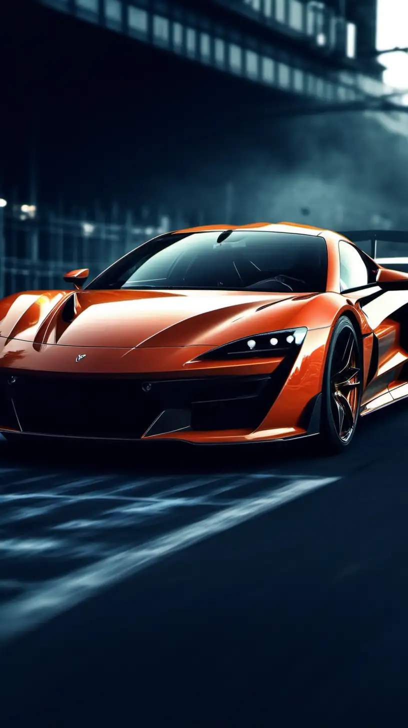 Sleek and Dynamic Sports Cars Featured in Cinematic Lockscreen