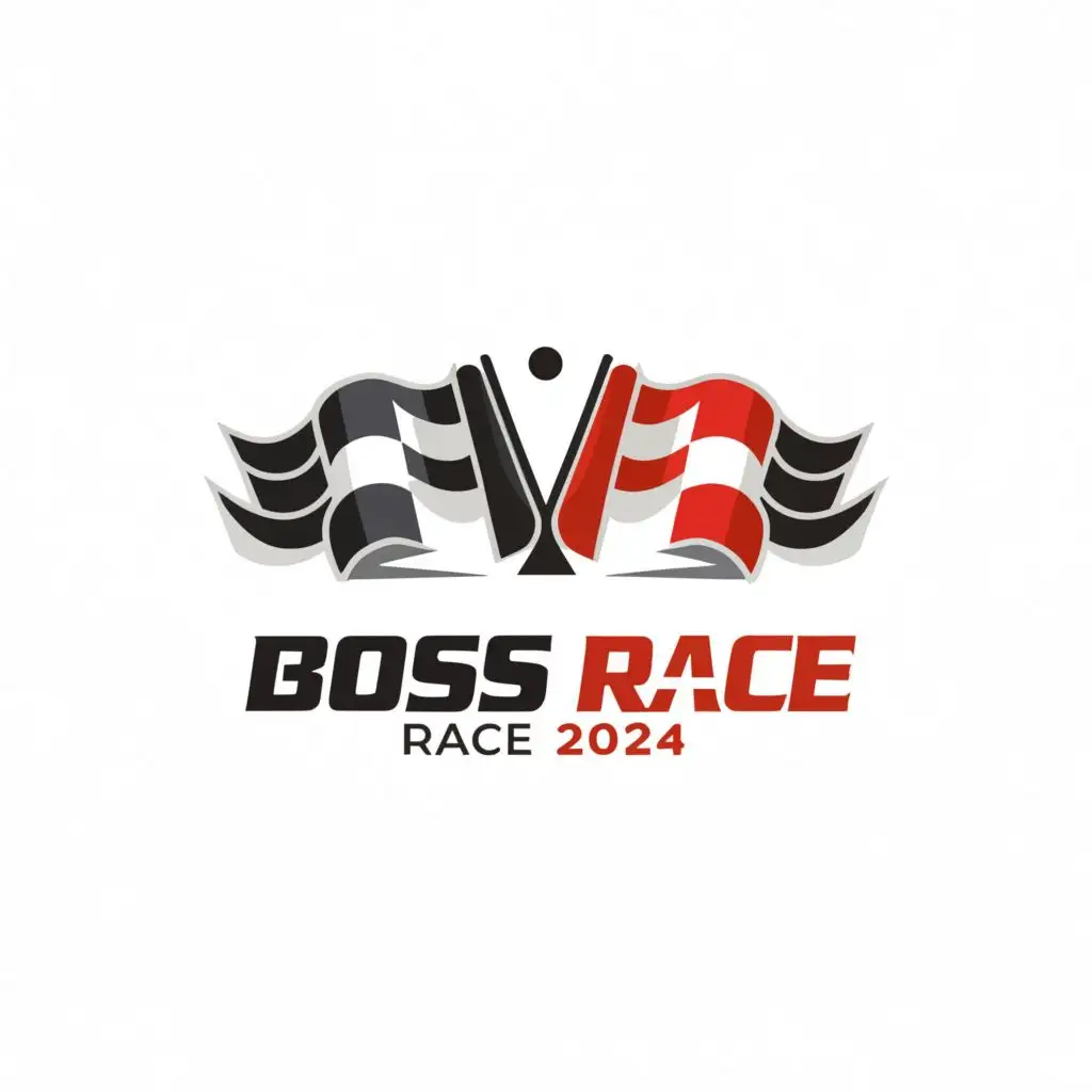 LOGO-Design-For-BOSS-RACE-2024-Minimalistic-Racing-Flags-Symbolizing-Speed-and-Precision