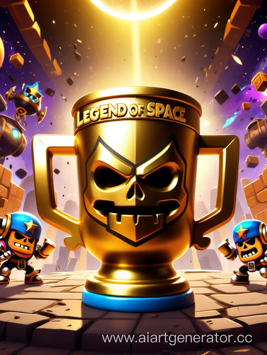 Golden-Cup-with-Legend-of-Space-Inscription-in-Brawl-Stars-Theme