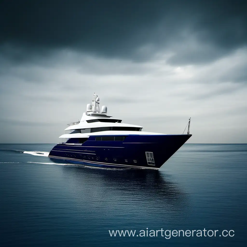 Luxury-Yacht-Sailing-on-a-Dark-Blue-Ocean