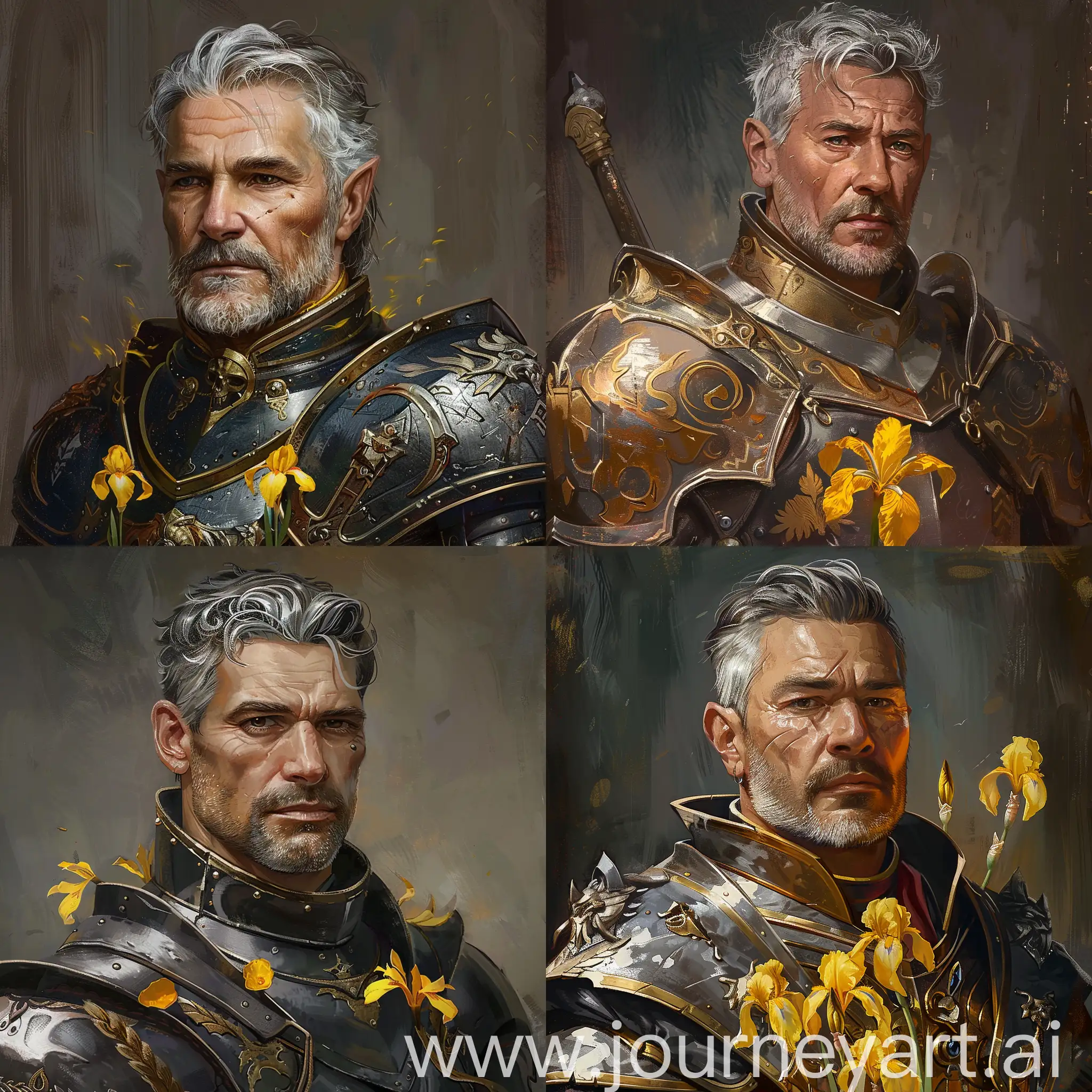 Medieval-Knight-with-Gray-Hair-and-Yellow-Eyes-Portrait-Dungeons-Dragons-Style