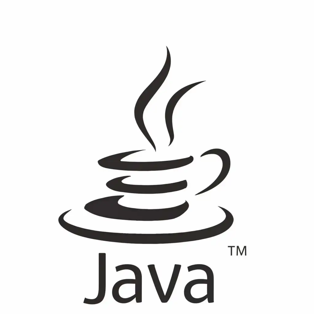 logo, Java, with the text "Java", typography, be used in Technology industry