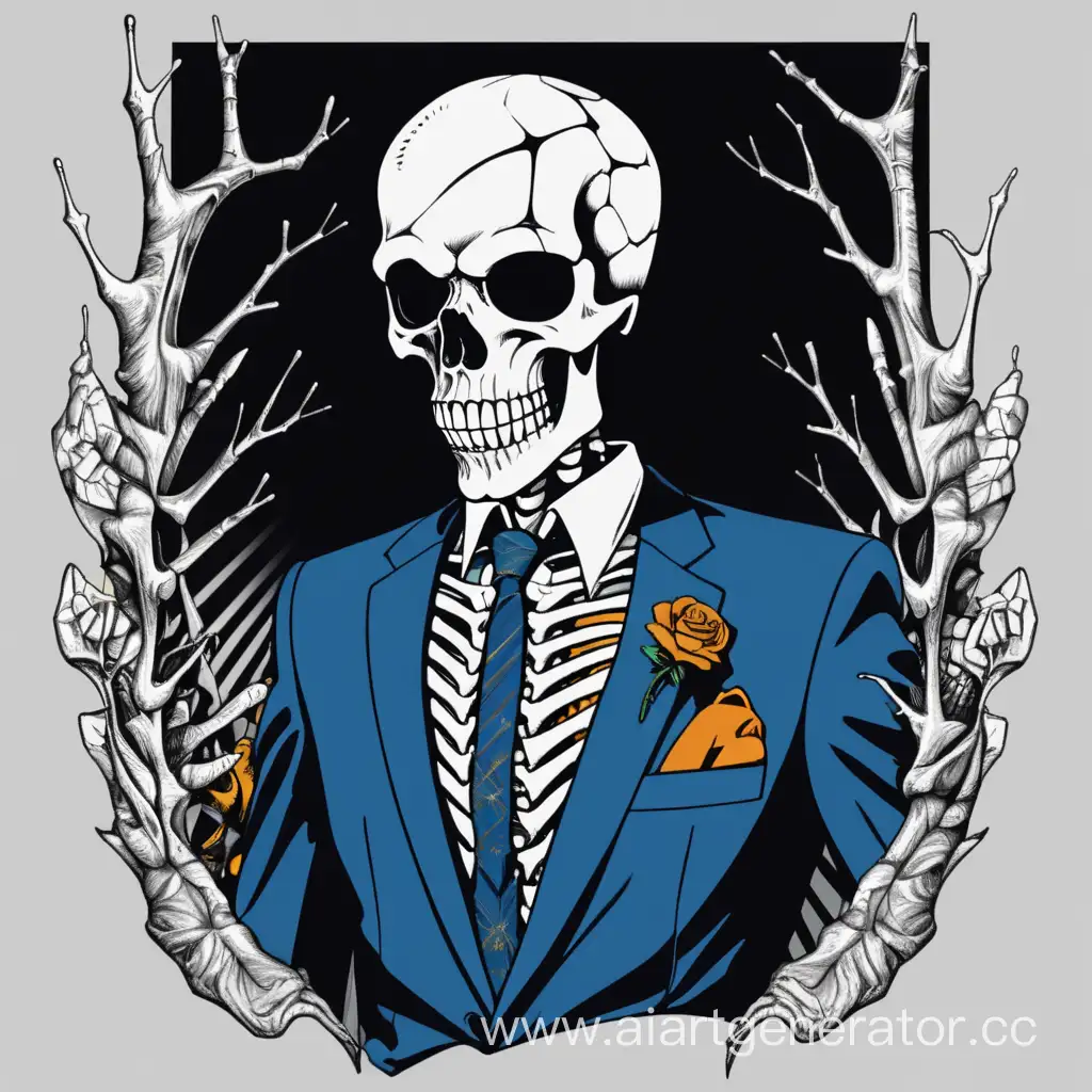 Elegant-Skeleton-in-a-Business-Suit-with-Funky-Face