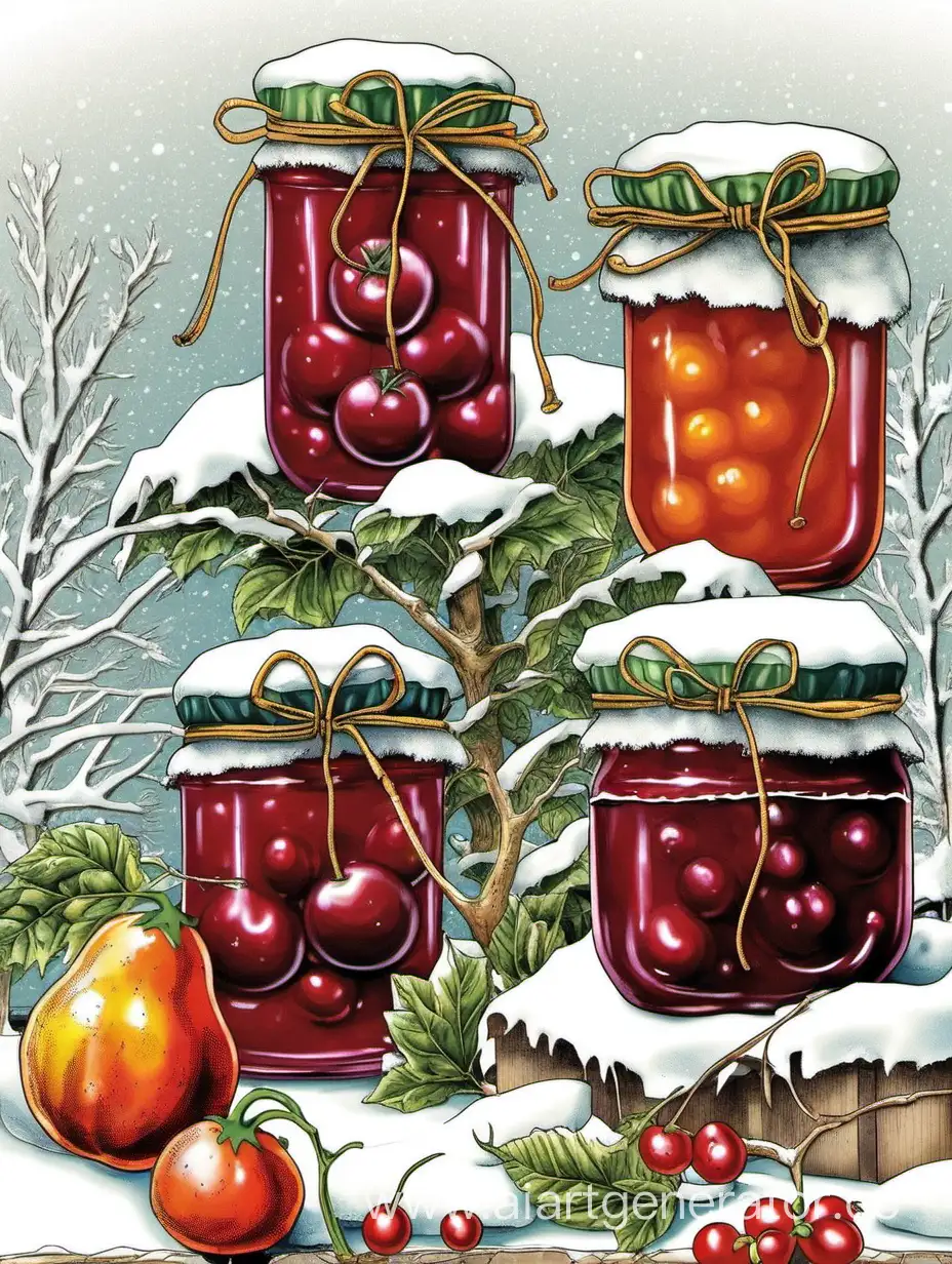 Colorful-Vegetable-and-Fruit-Preserves-for-Winter-Storage