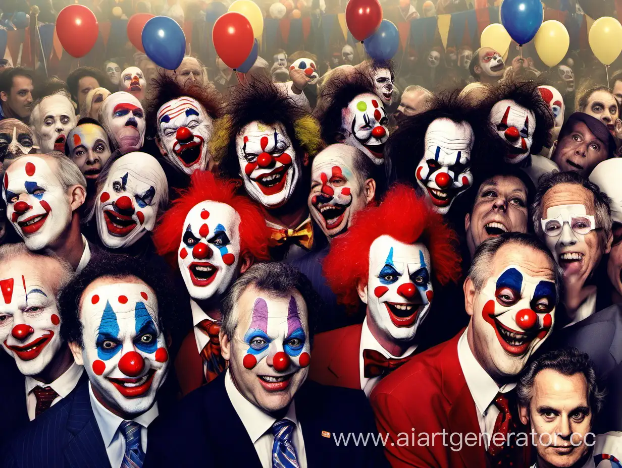 Colorful-Clown-Orgy-Amidst-Election-Chaos