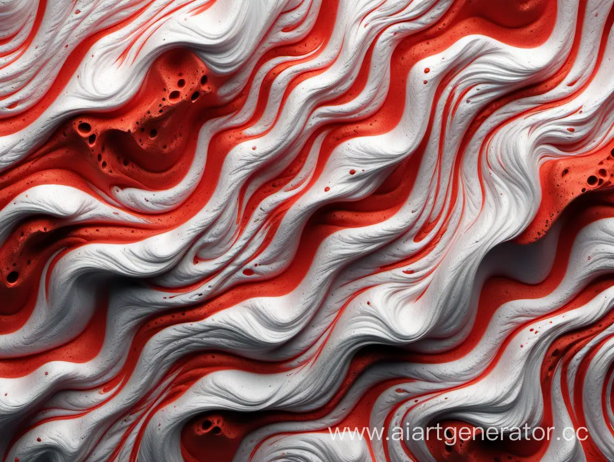 Simple photo of a 3D bright wind white red lava texture, made of bright wind white red lava texture.