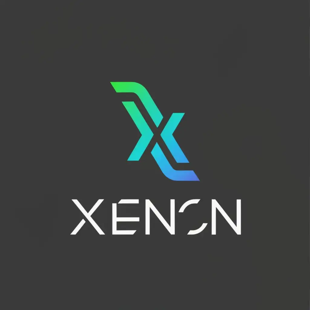 a logo design,with the text "XENON", main symbol:X,Moderate,clear background