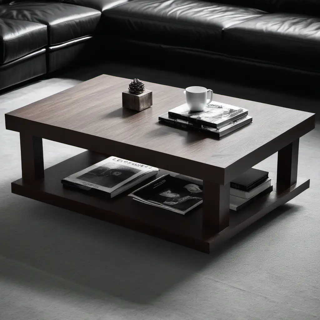 Chic and Minimalist Coffee Table Design for Modern Living Spaces
