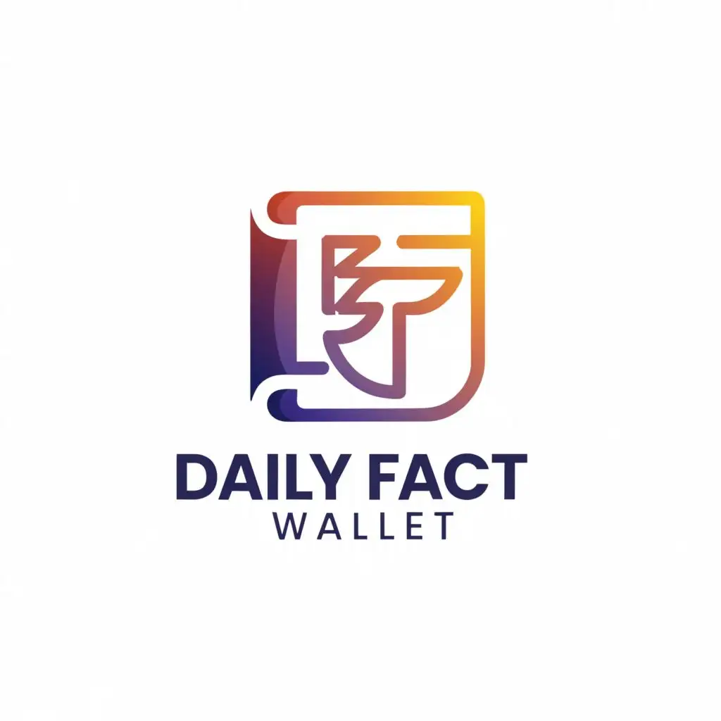 a logo design,with the text "Daily Facts Wallet", main symbol:fact ,Moderate,be used in Education industry,clear background