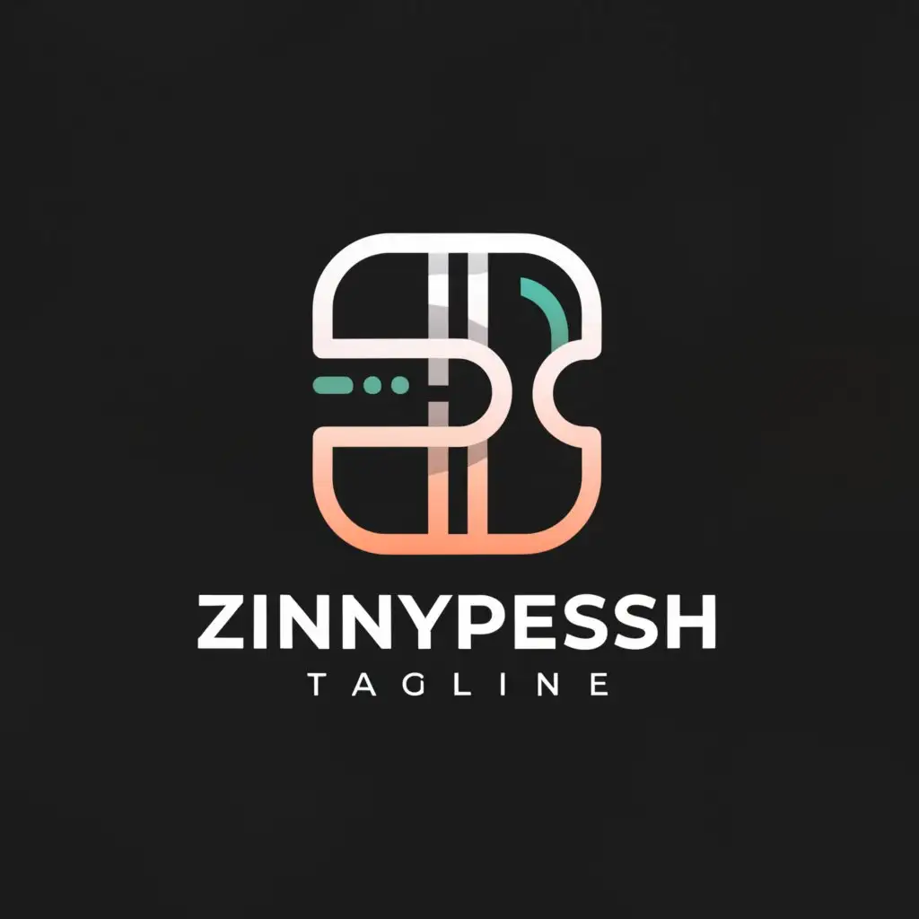 a logo design,with the text "ZinnyPresh", main symbol:ZIP,Moderate,be used in Technology industry,clear background