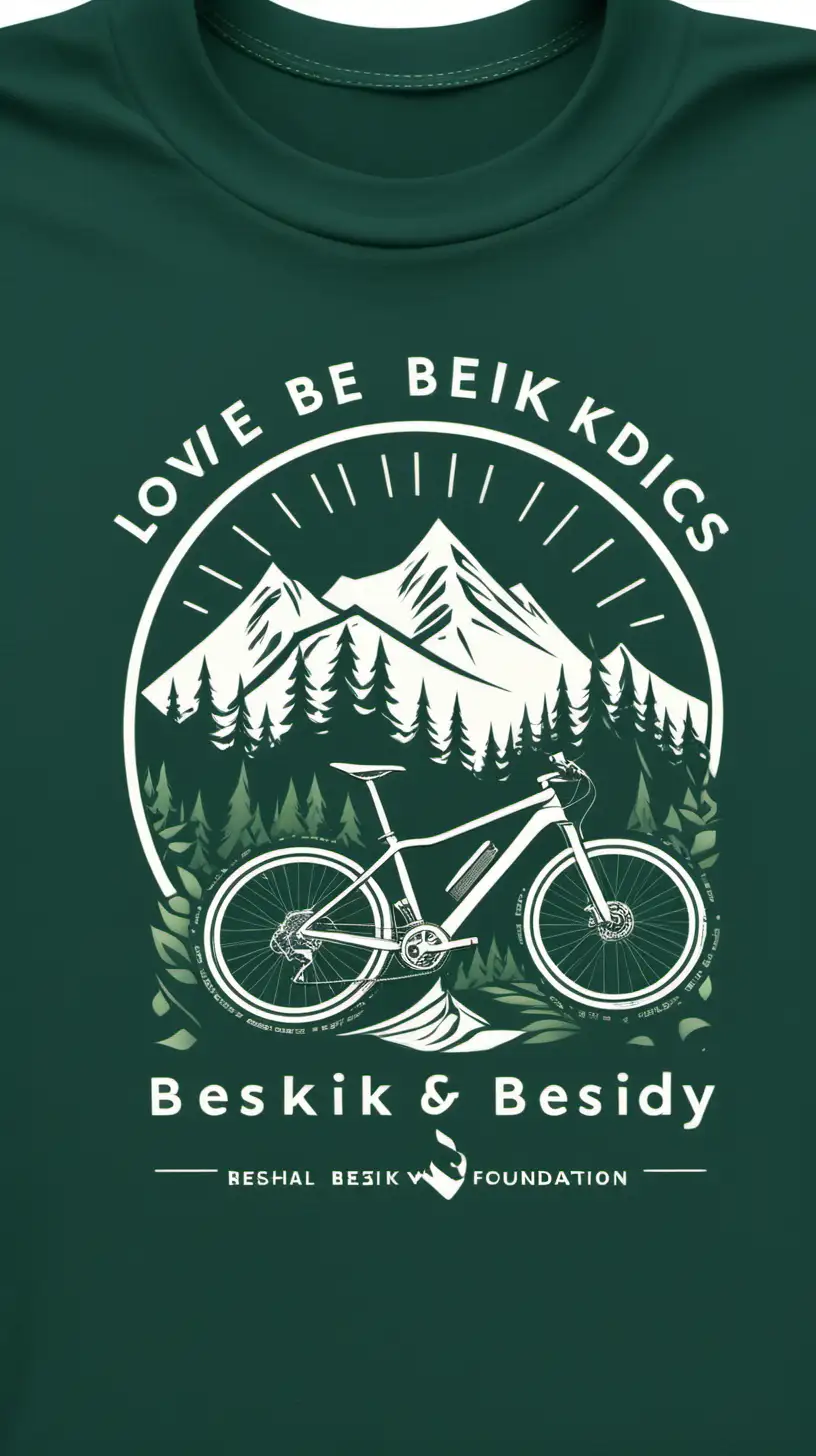 Beskids Cycling Adventure Tshirt Embracing Nature and Community on Mountain Trails