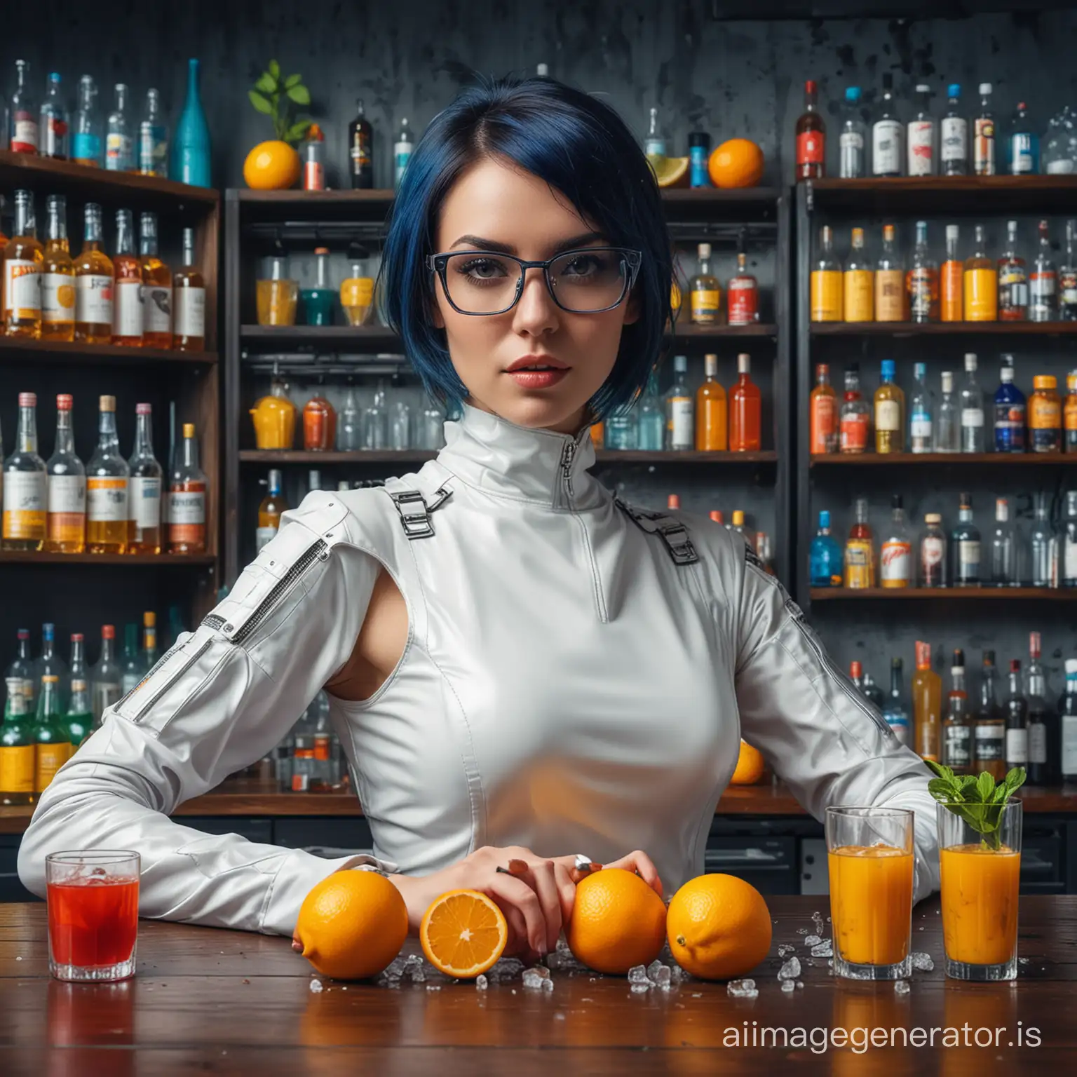 Cyber-Bar-Bartender-Squeezing-Citrus-for-Colorful-Cocktails
