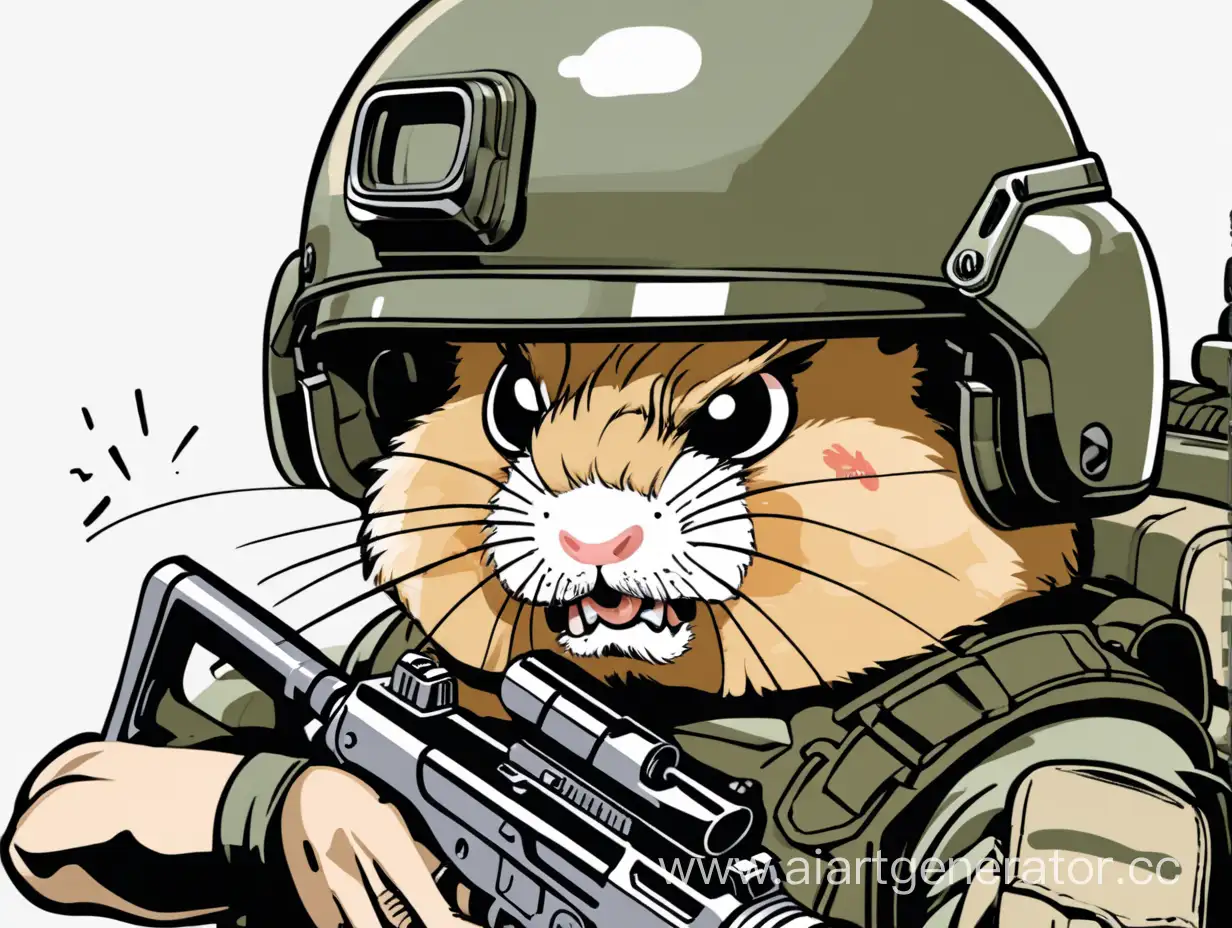 Fierce-Soldier-with-HamsterFaced-Helmet-and-YouTube-Gun