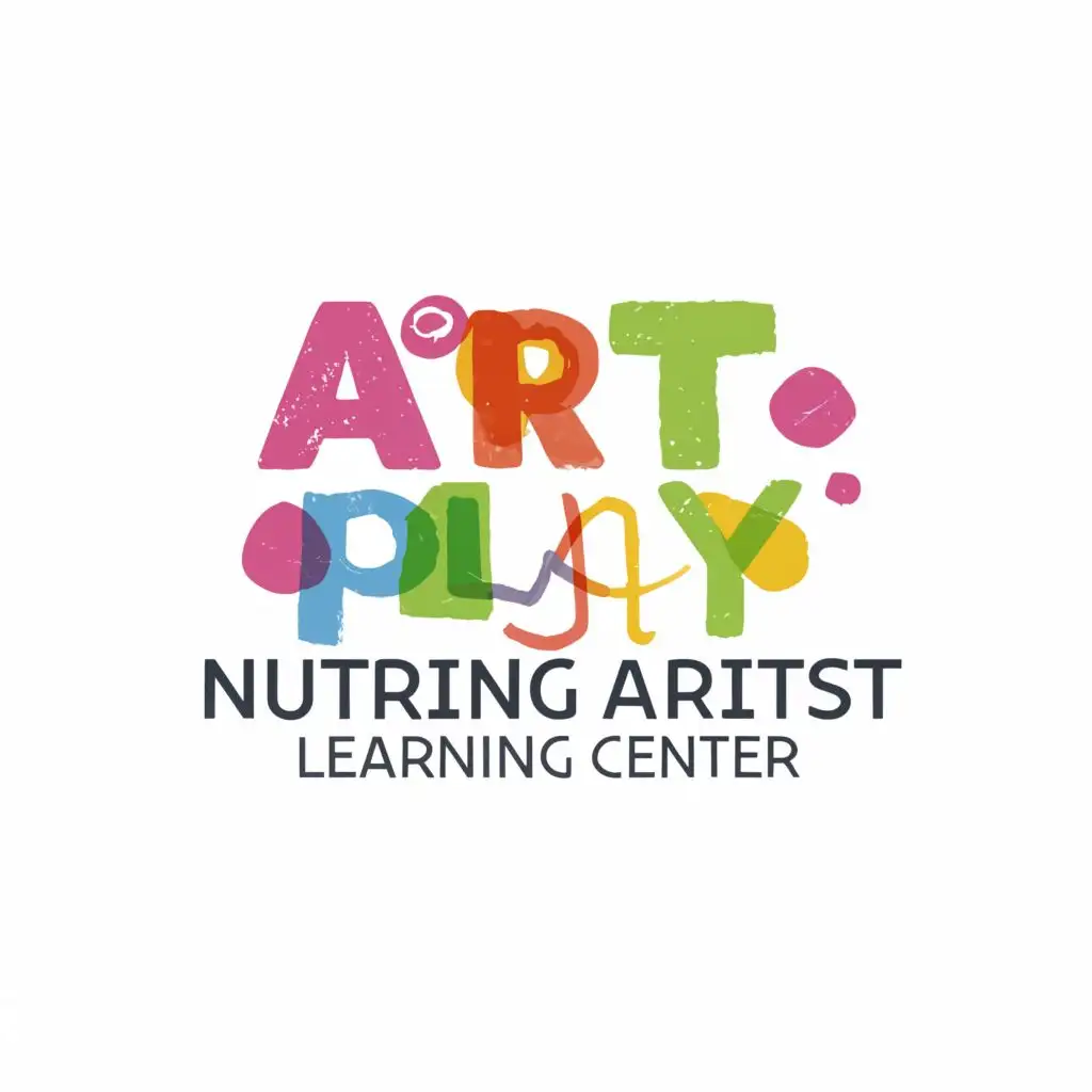 logo, art play childcare, with the text "Nurturing Artists Learning Center", typography, be used in Education industry