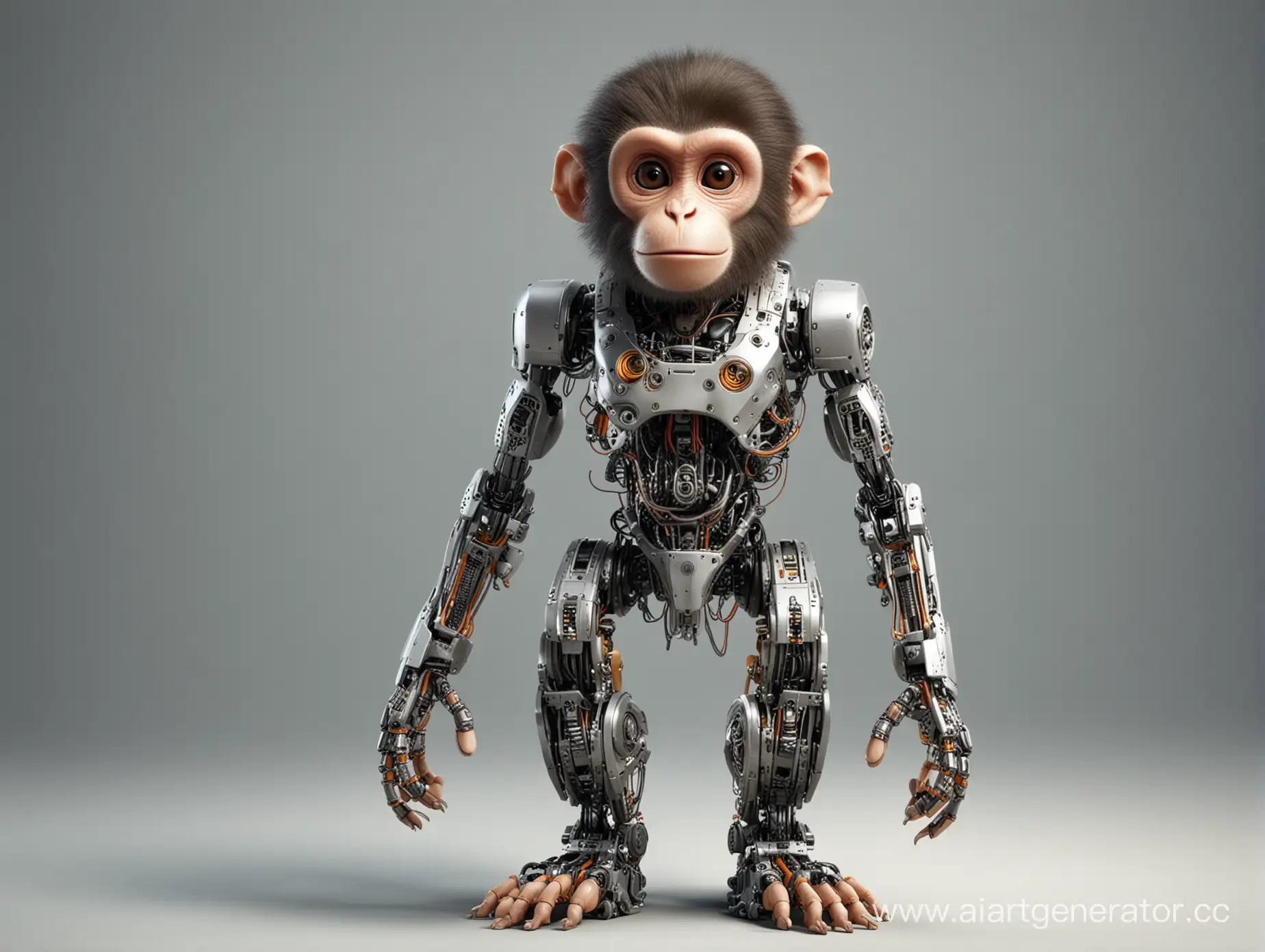 Mechanical-Primate-Robotic-Monkey-in-Futuristic-Setting