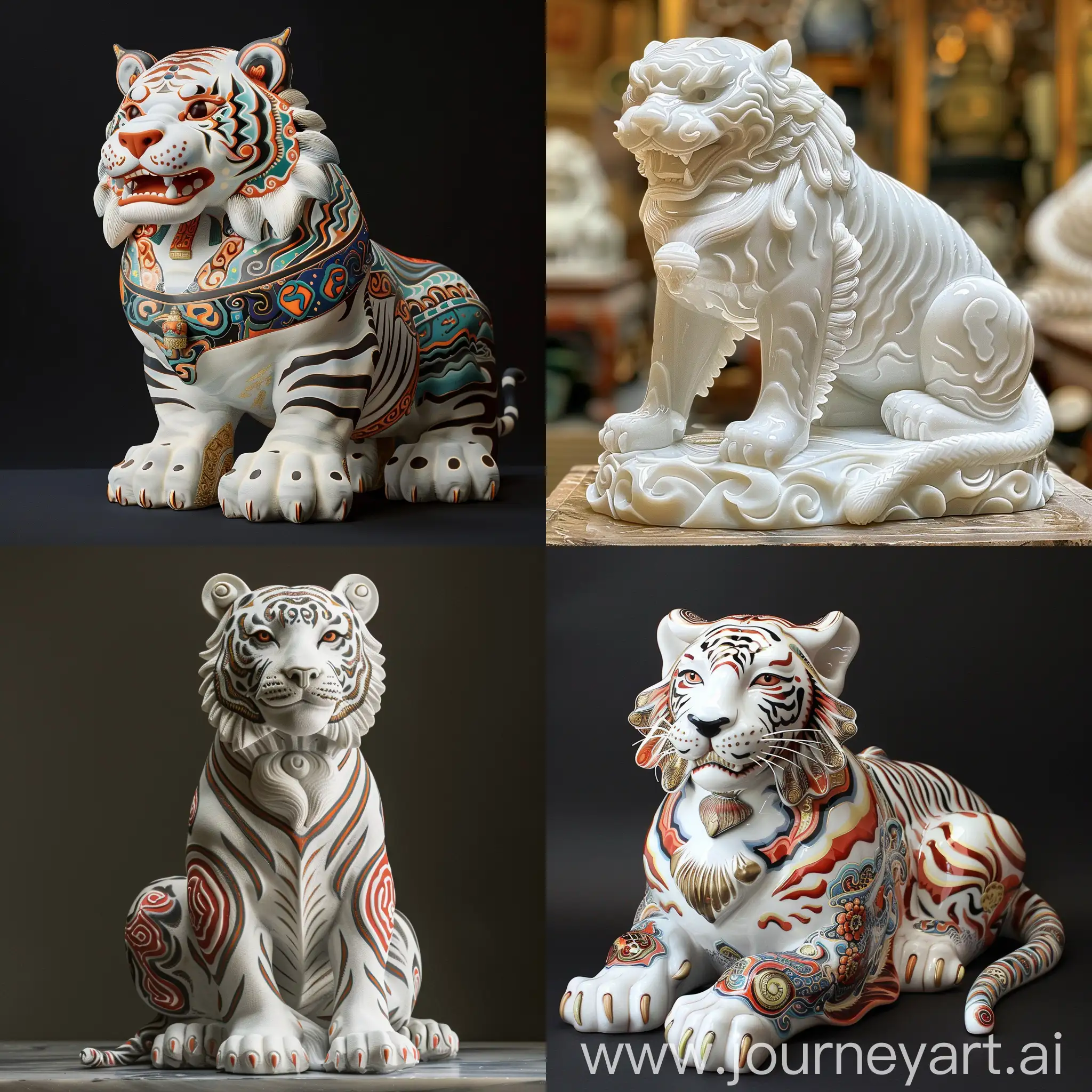 Chinese-White-Tiger-Statue-with-West-Lan-Ka-Pu-Pattern