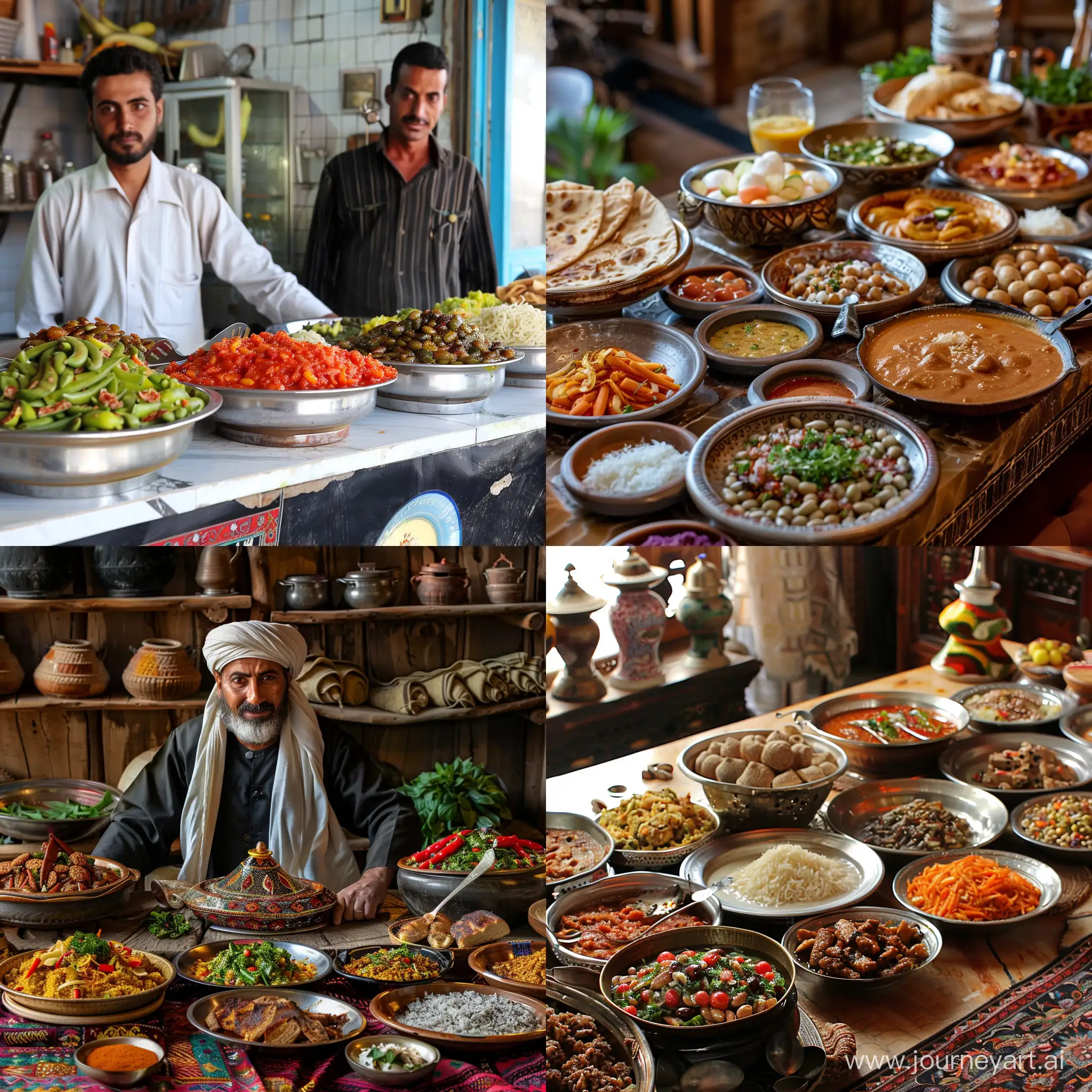 Yemeni-Cuisine-Counter-Serving-Traditional-Dishes