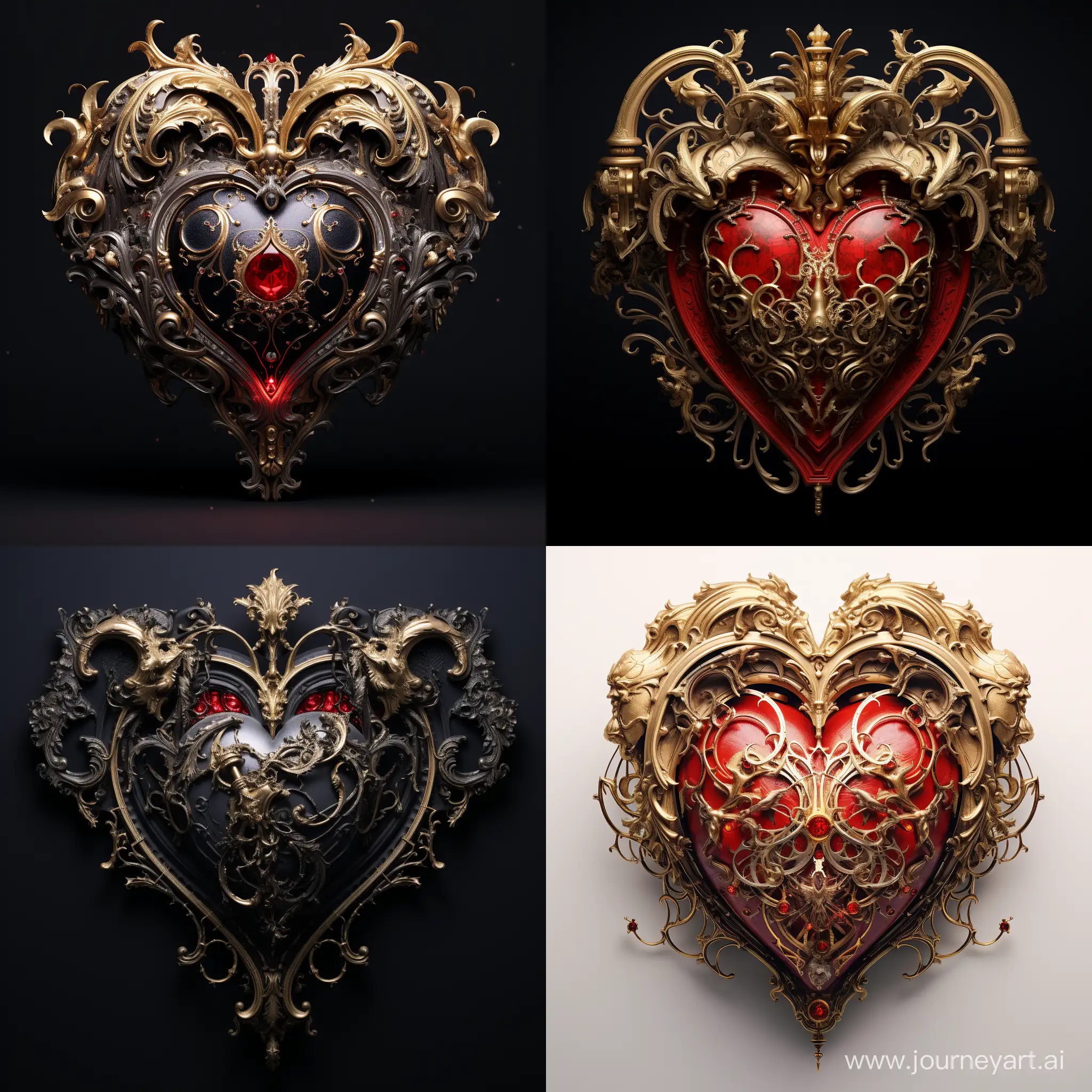 Exquisite-Baroque-Heart-Art-with-AR-Enhancement