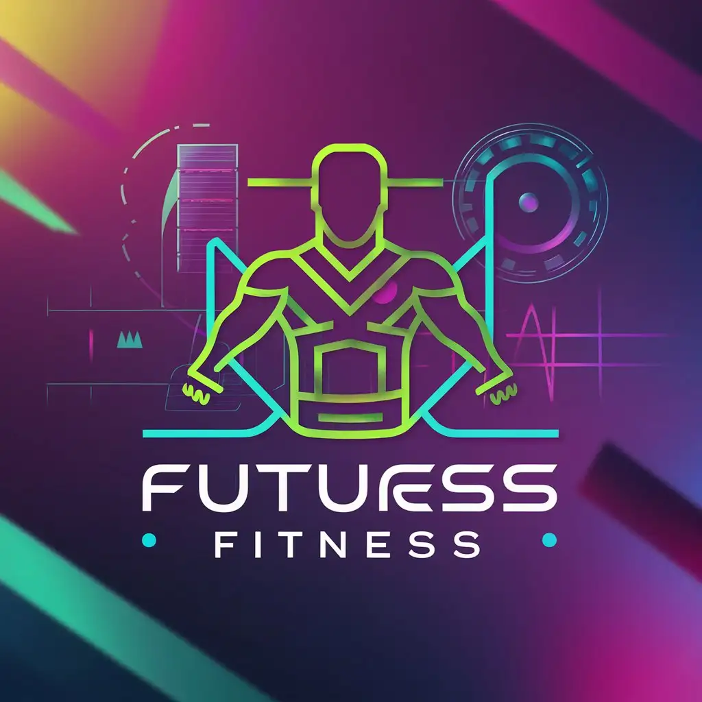 Futuristic-Fitness-Logo-Design-with-Graphic-Elements