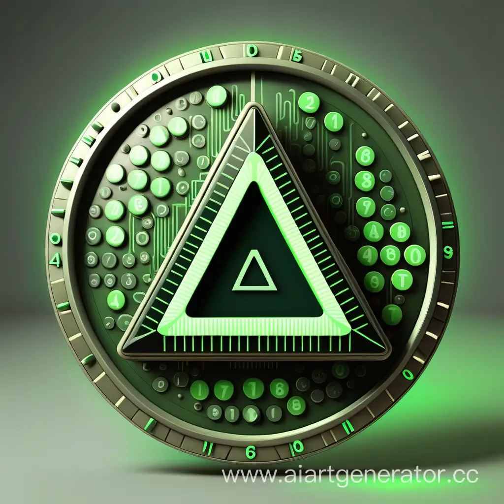 Triangle-Badge-Filled-with-Green-Matrix-Digits