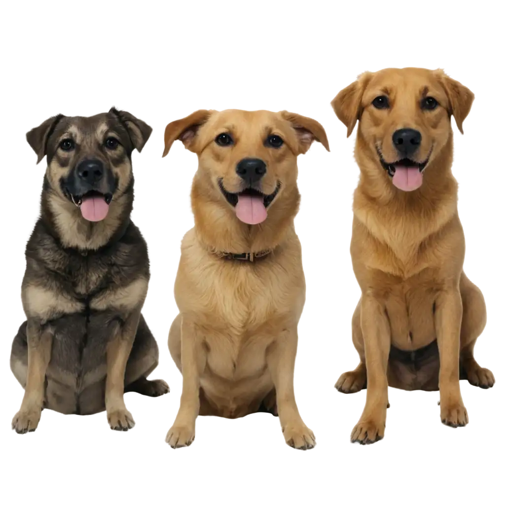 Stunning-Pack-of-Dogs-PNG-Image-Perfect-for-Animal-Lovers-and-PetRelated-Websites