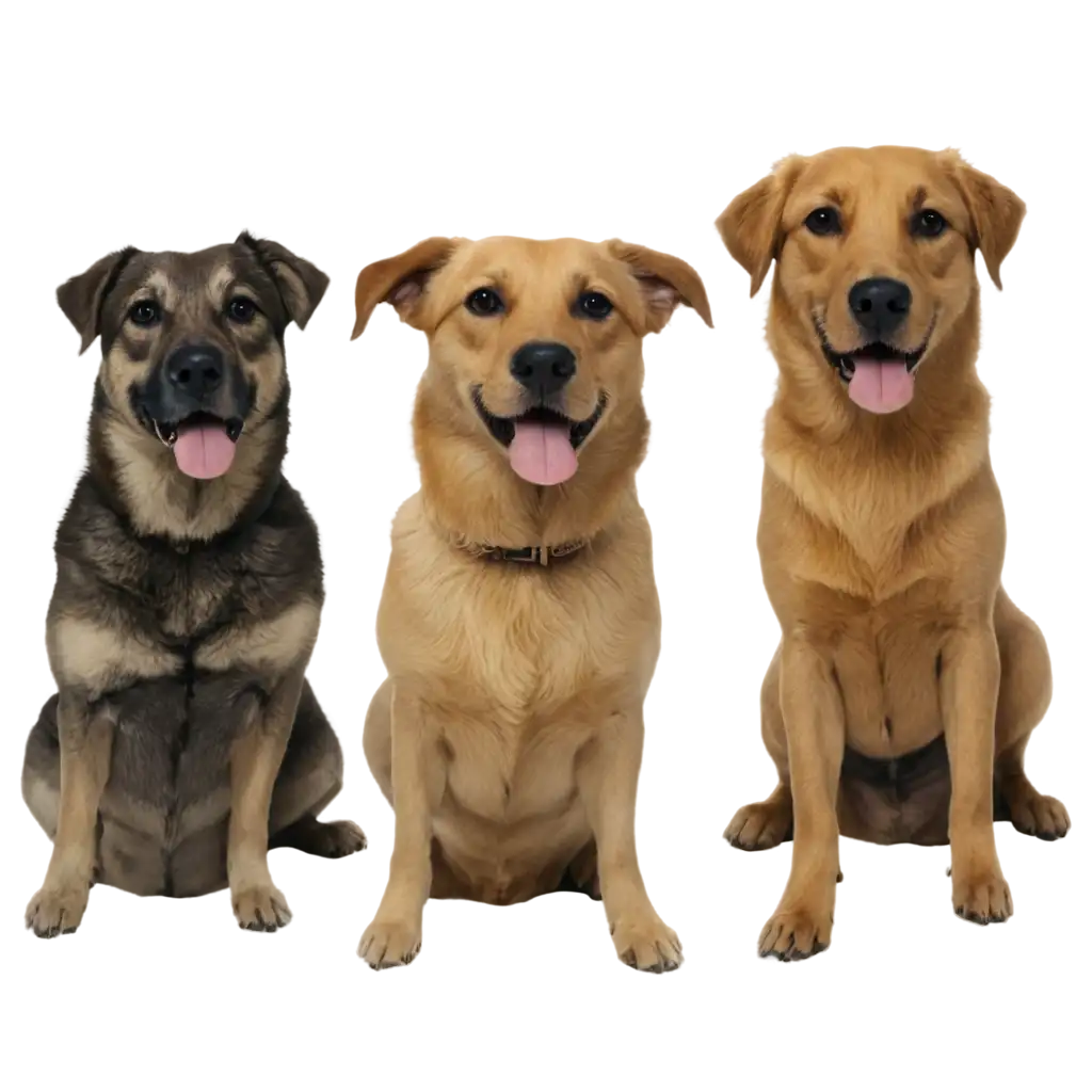 Stunning-PNG-Image-Captivating-Pack-of-Dogs-Artwork-for-Online-Engagement