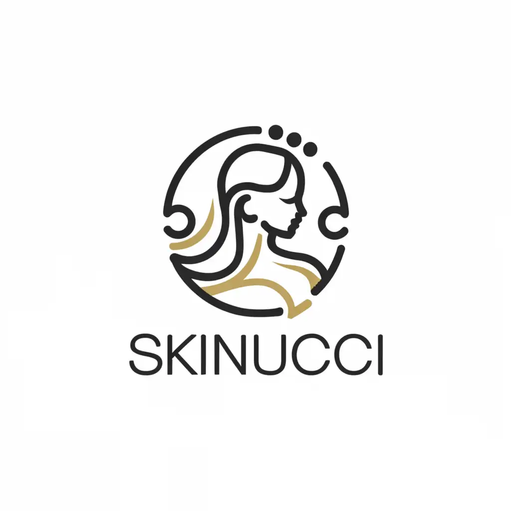 LOGO-Design-For-Skinucci-Elegant-Beauty-Girl-Symbol-for-Beauty-Spa-Industry