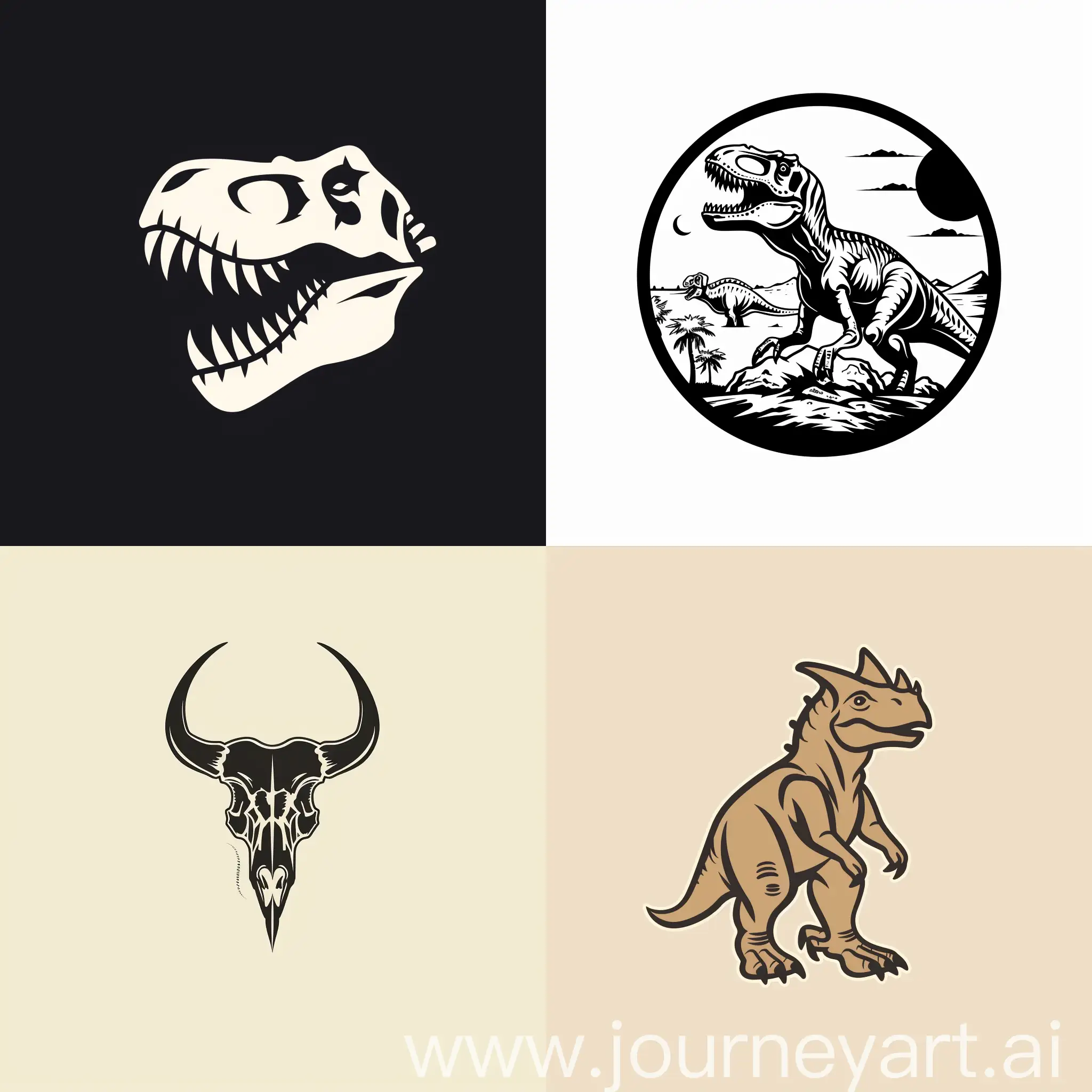 Extinct-Animals-Museum-Logo-Illustrated-Tribute-to-Past-Creatures
