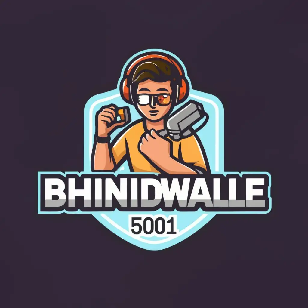 LOGO-Design-For-Bhind-Wale-5001-Clear-Background-with-Vlogging-Symbol
