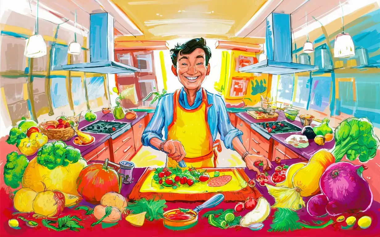 Vibrant-Chef-Preparing-Culinary-Delights-with-Colorful-Ingredients
