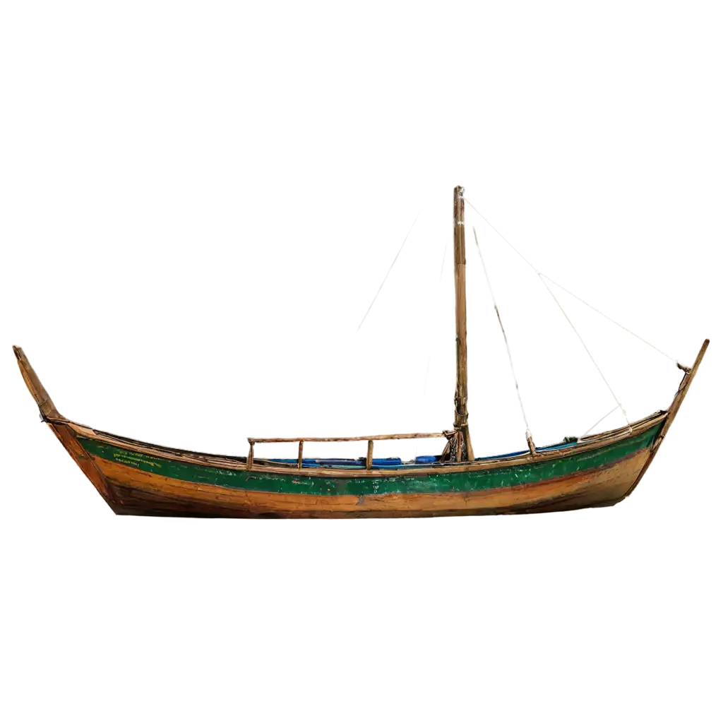 Stunning-Side-View-of-a-Thailands-Merchant-Boat-in-HighQuality-PNG-Format