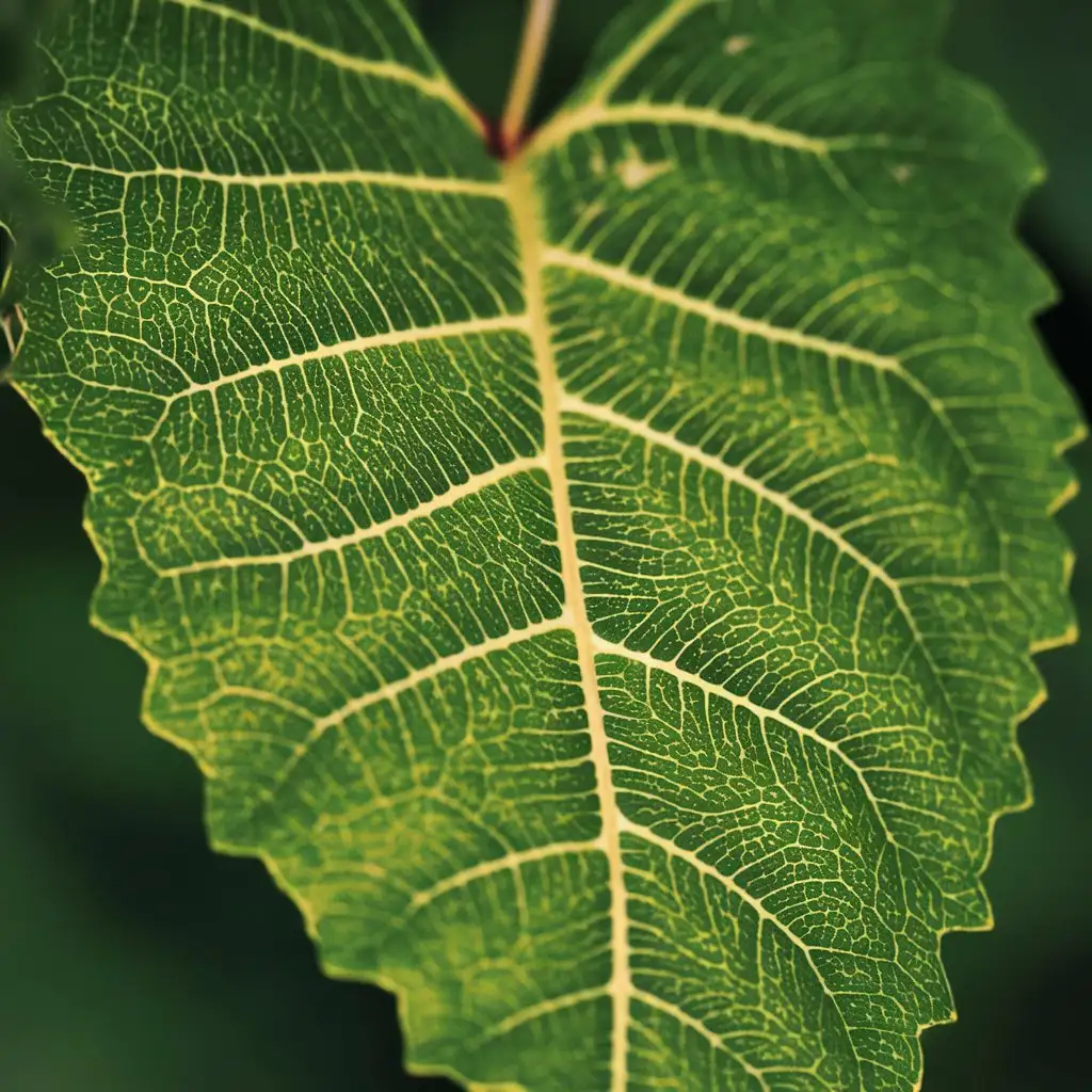  Leaves with conspicuous veins