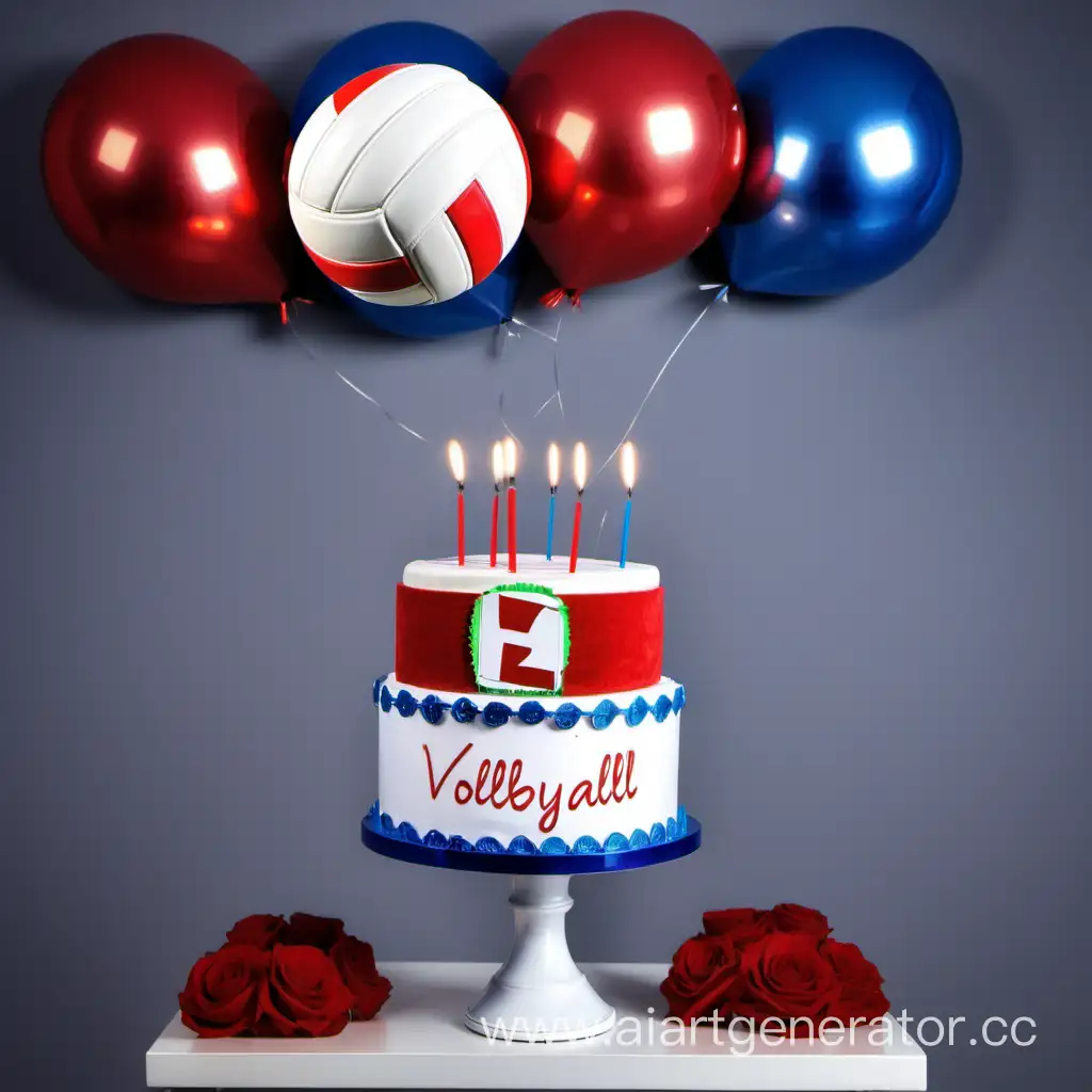 Volleyball-Birthday-Party-Celebration-with-Friends-and-Cake
