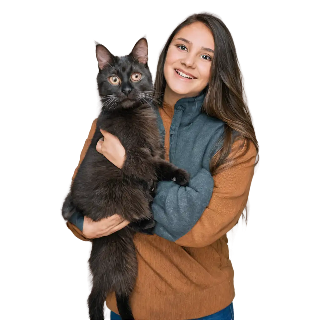 Adorable-PNG-Image-A-Cat-Lovingly-Held-in-a-Girls-Arms